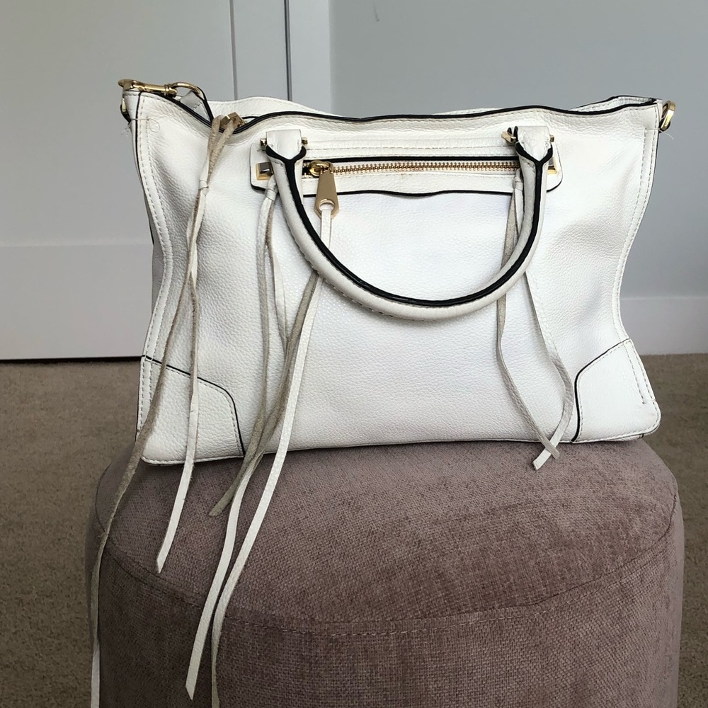 White Leather Rebecca Minkoff Purse